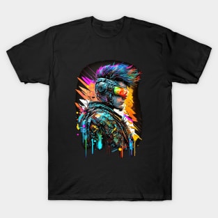 Neon Cyberpunk Hacker - V1.03 T-Shirt